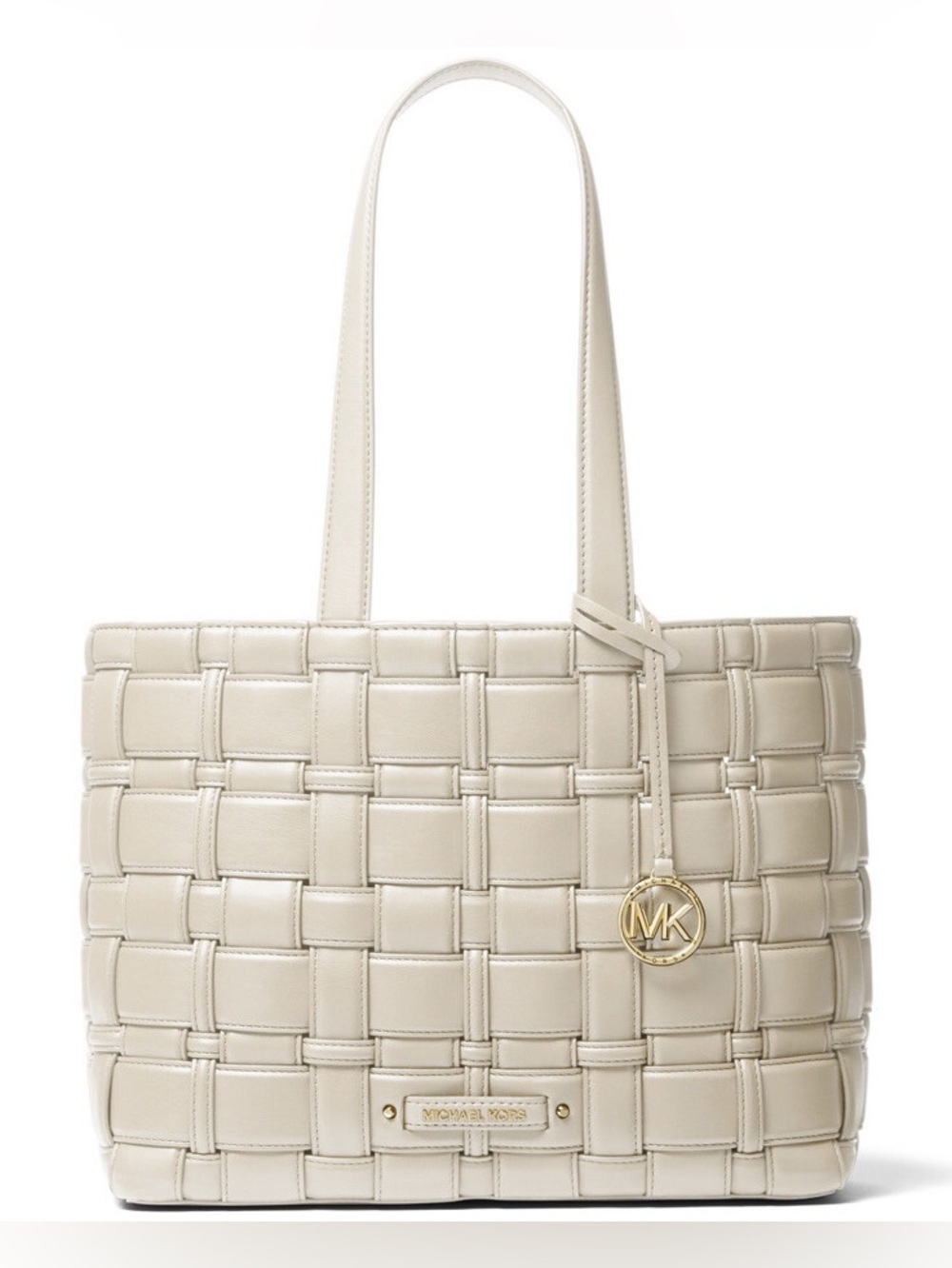 Michael Kors ivy woven east west tote